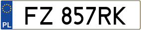 Trailer License Plate